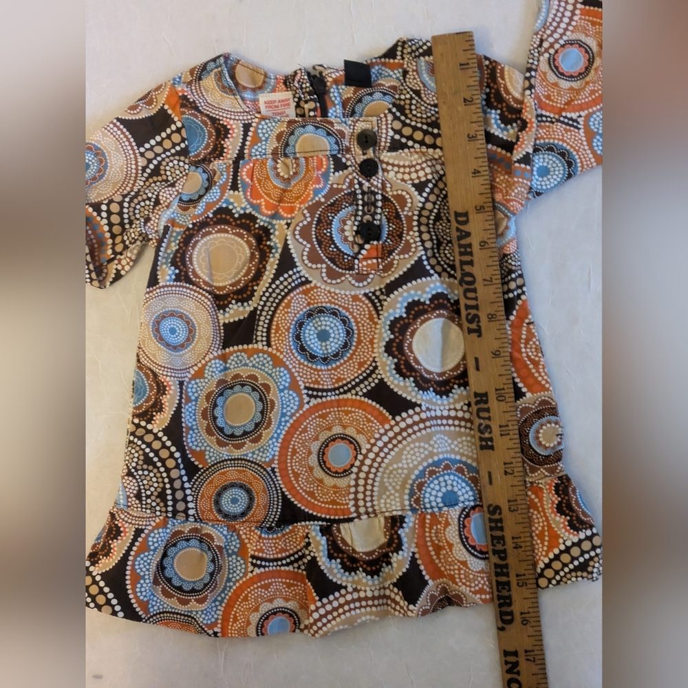 Baby Gap Vintage 12-18 Months Paisley Long Sleeve Long Dress